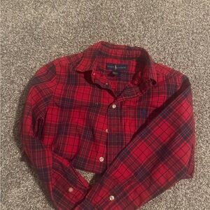 Ralph Lauren Red and Blue Plaid Shirt